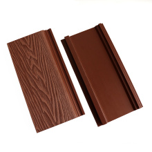 Waterproof Exterior WPC Wood Wall Cladding 3D Embossed Wood Grain Plastic Composite Wall Panel